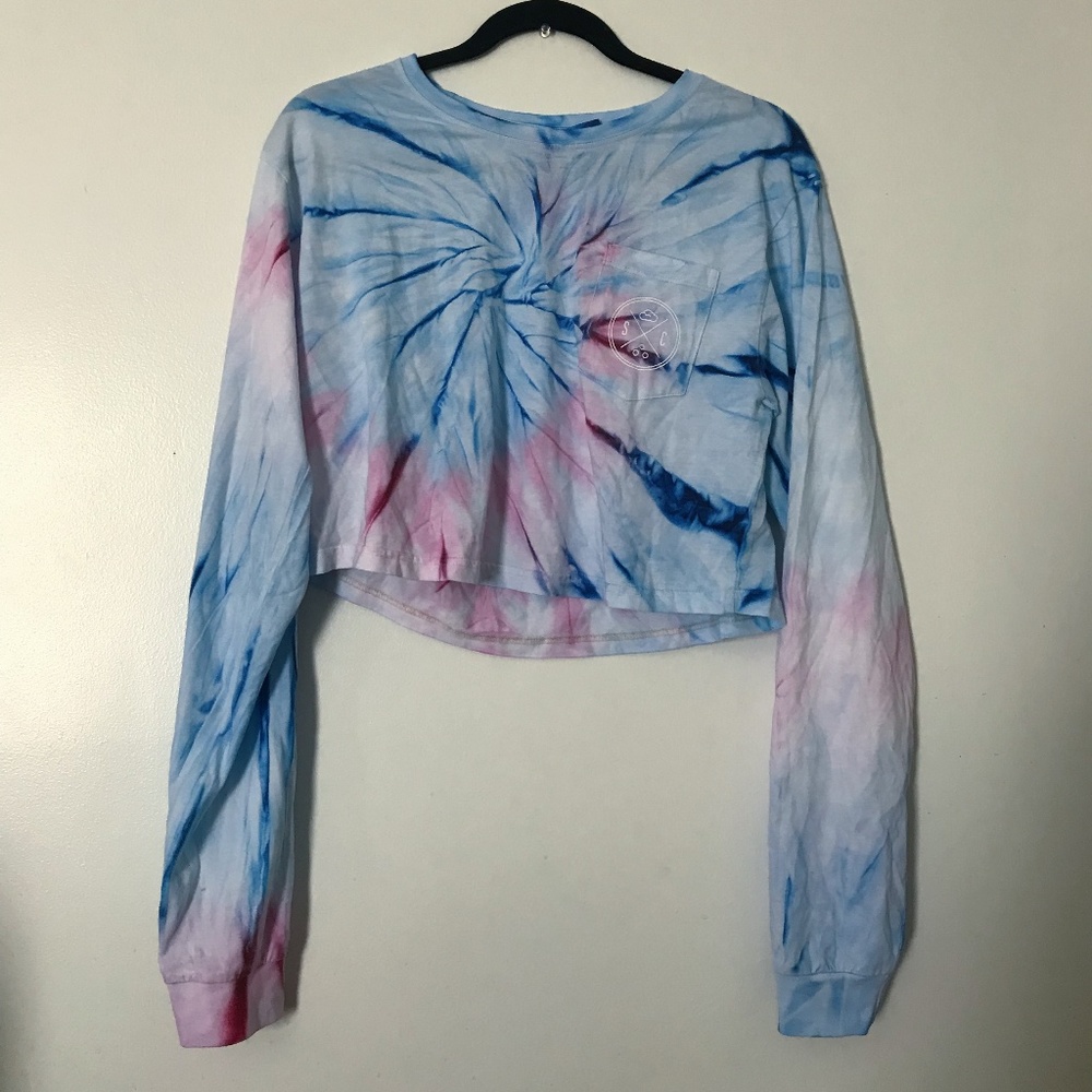 Sand Cloud Crop Tie Dye Shirt